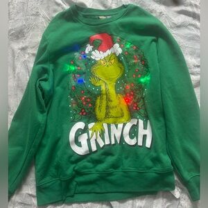 Green Grinch Christmas Light Up Sweatshirt